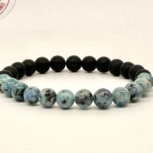 Bracelet BZH No5 en jaspe impérial Bleue
