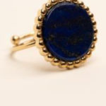 Bagues en Acier inoxydable Lapis-Lazuli