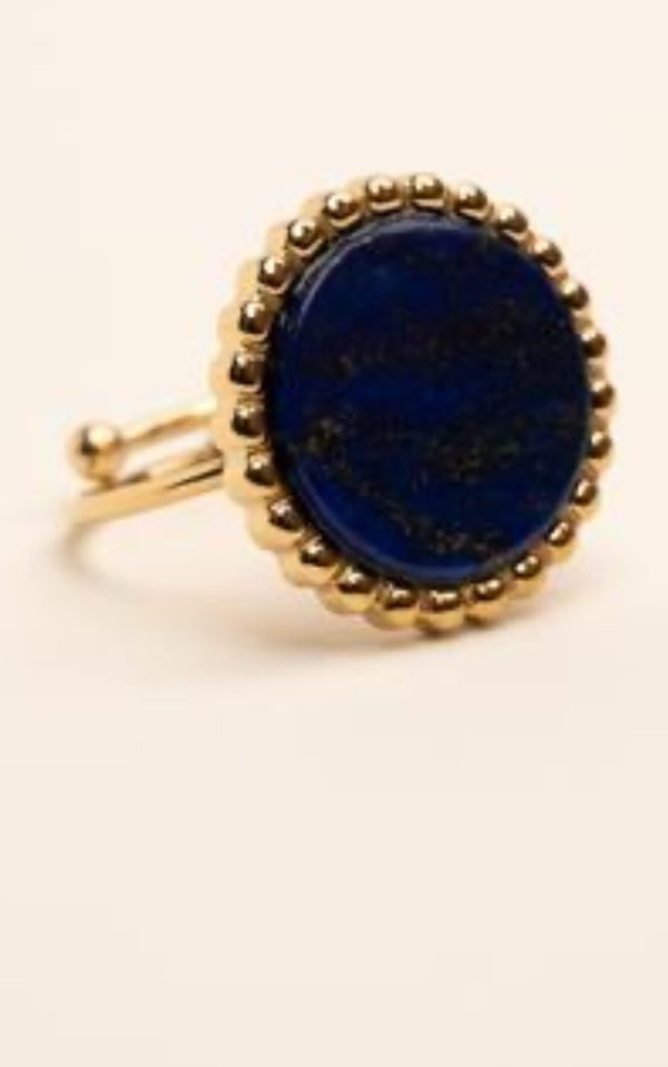 Bagues en Acier inoxydable Lapis-Lazuli